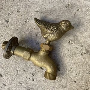 Decorative Brass Bird Garden Hose Bib